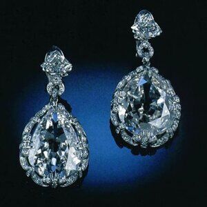 💎 Noble Pear Zircon Elegant Drop Beautiful Earrings for Women, INDN8596